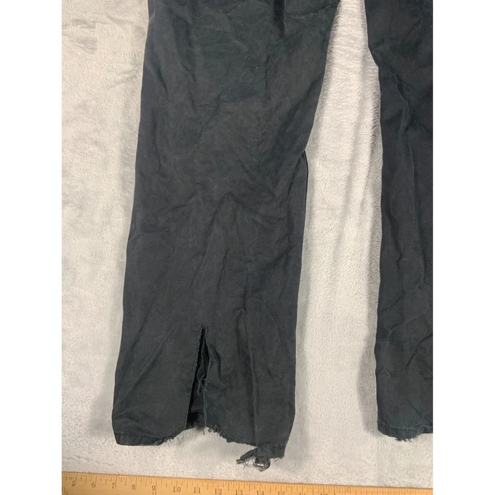 Polo Ralph Lauren Authentic Dungarees Mens Size 38 Black Canvas Dungaree Pants
